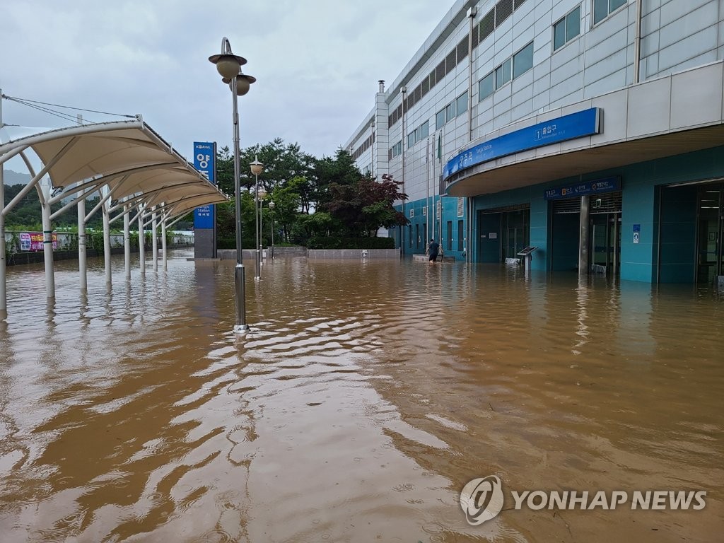 محطة يانغجو مغمورة بالمياه محطة يانغجو مغمورة بالمياه