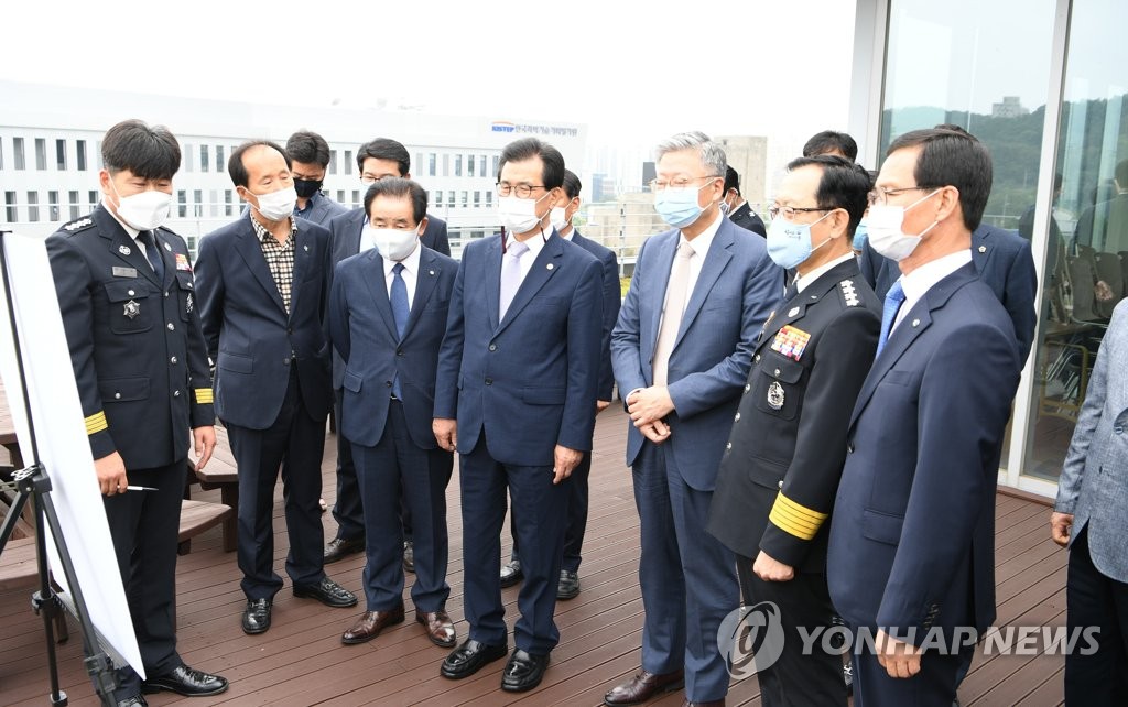 국립소방병원 예정부지 현장 점검하는 정문호 소방청장