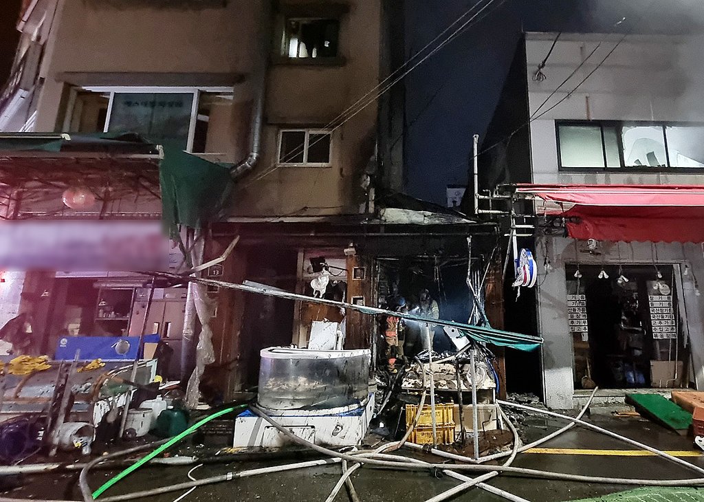 인천 부평종합시장 내 창고서 불
