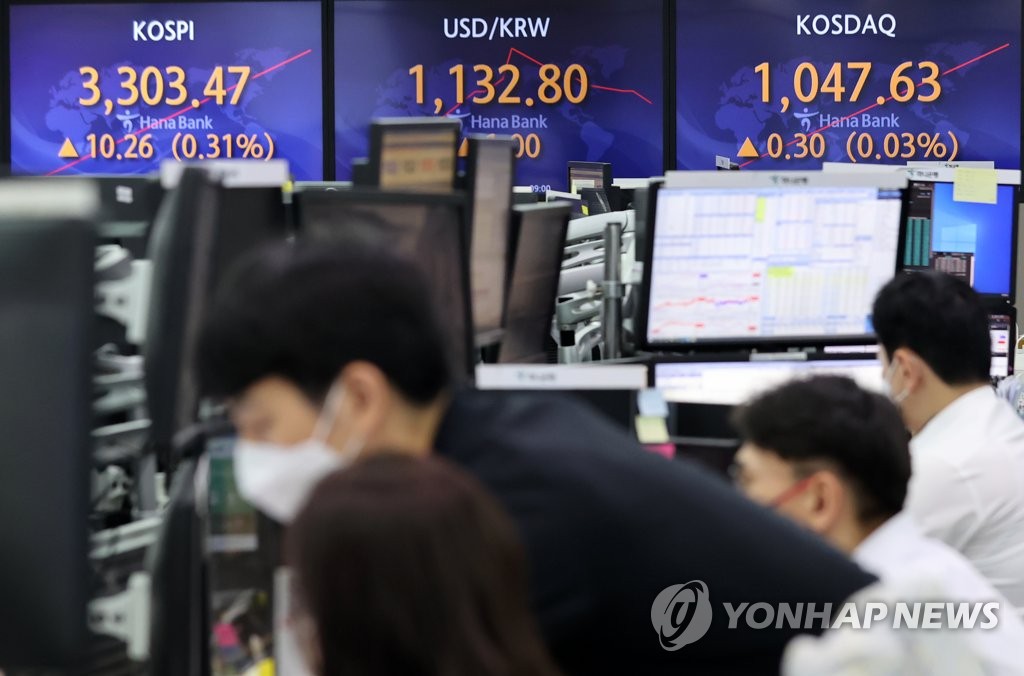 코스피 상승 출발…3,300선 회복