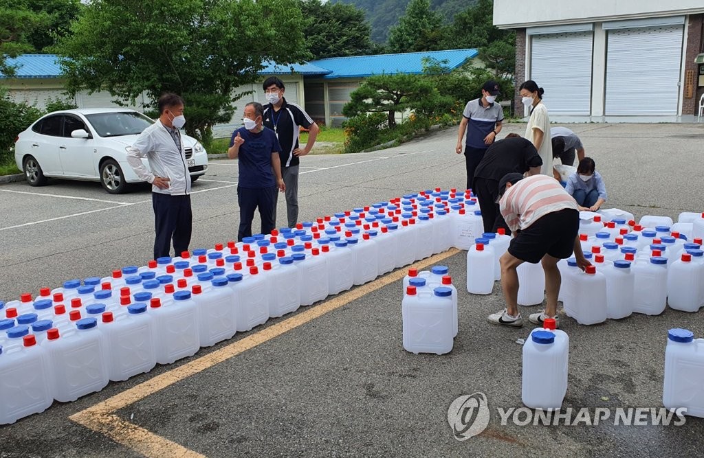 춘천 수돗물 공급 차질 점검하는 이재수 시장