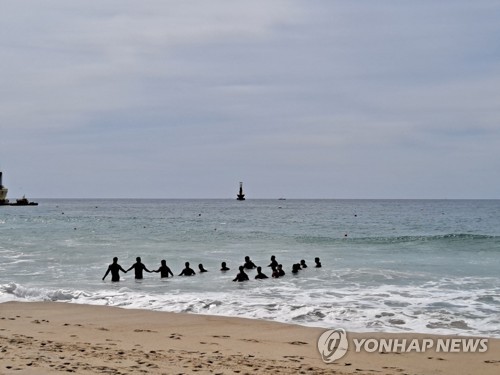 해운대 물놀이 실종 중학생 수색작업