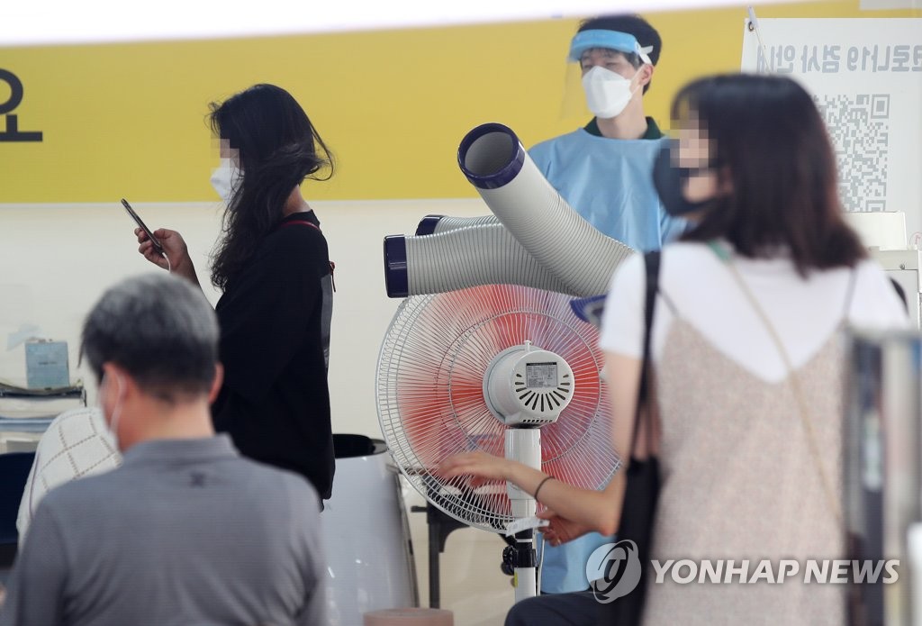 냉풍기 바람으로 달래보는 더위