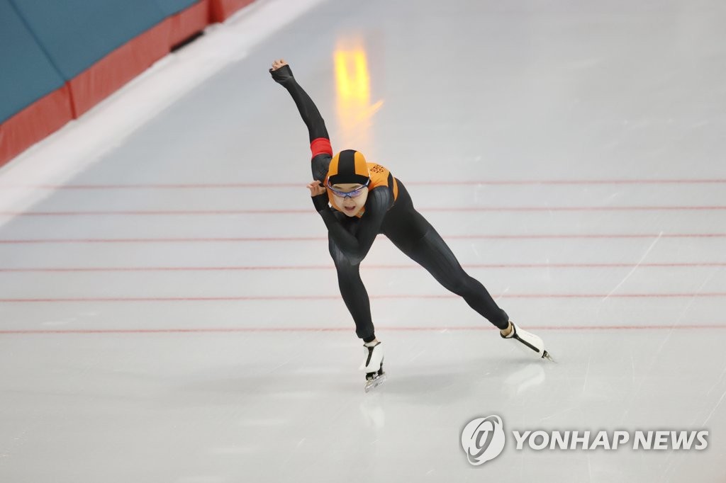 김민선, 여자 500m 결승 38초56으로 1위 차지