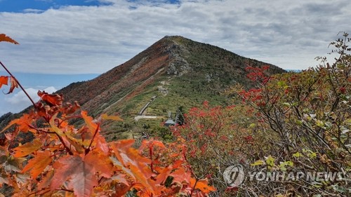 단풍 물드는 설악산