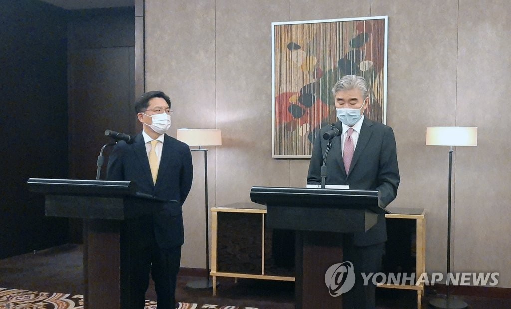 한미 북핵 수석대표, 자카르타 회동 후 기자회견