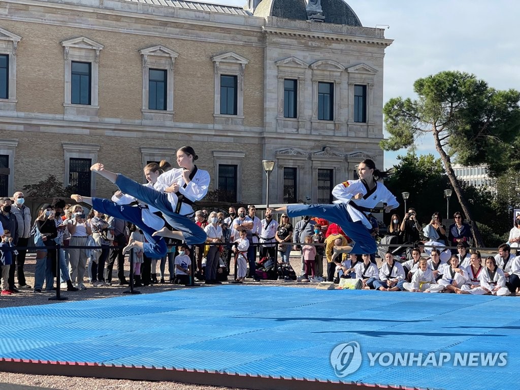 Demostración de taekwondo en Madrid Demostración de taekwondo en Madrid