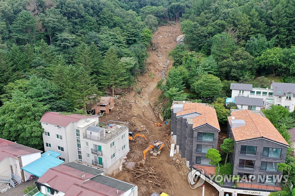 드론으로 본 수해현장