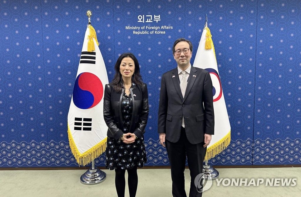 이준일 북핵외교기획단장과 정 박 국무부 대북특별부대표