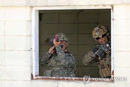 한미 해병대 단결력