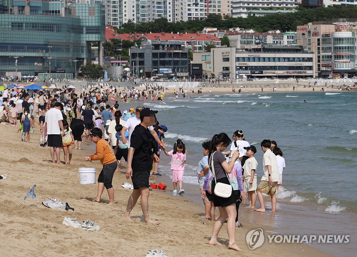 Haeundae Beach Yonhap News Agency