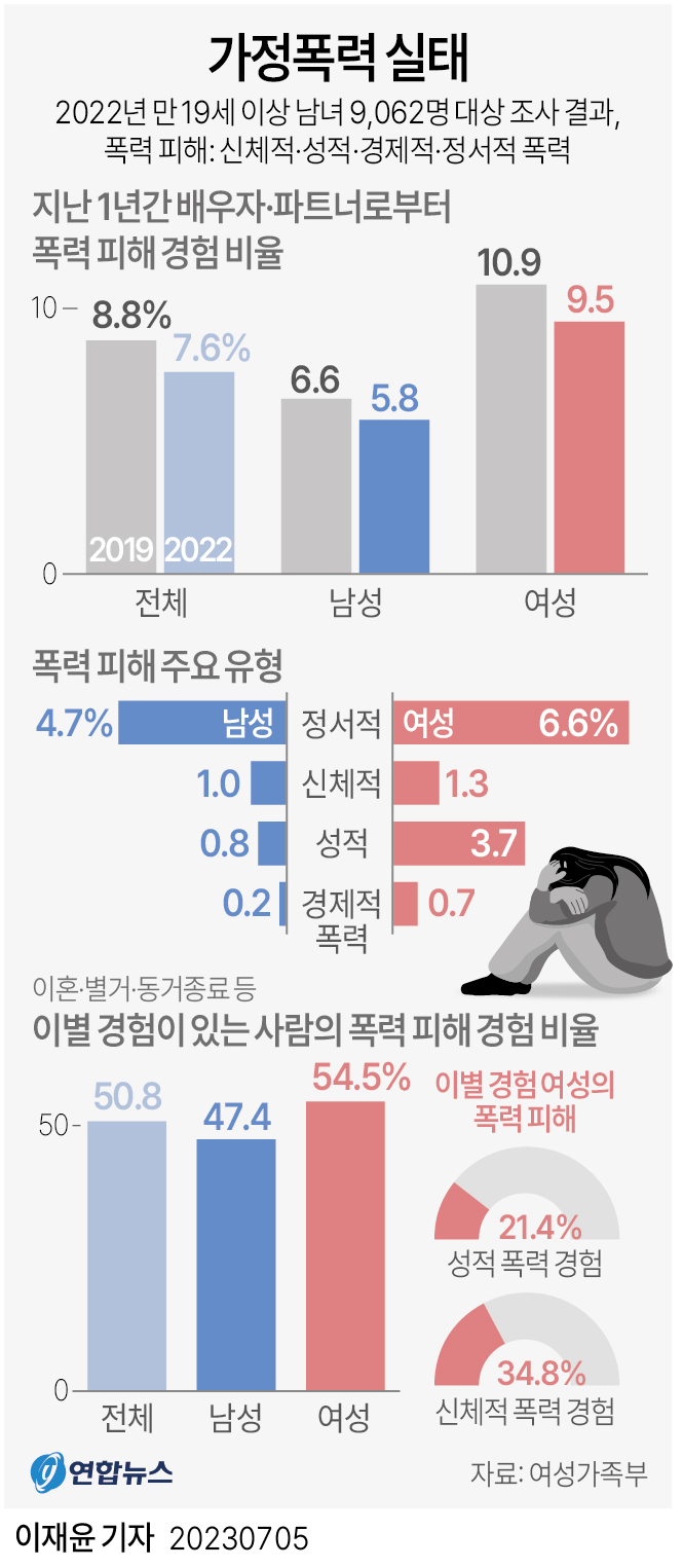 [그래픽] 가정폭력 실태