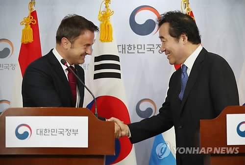 رئيسا وزراء كوريا الجنوبية و لوكسمبورغ يتفقان على التعاون حول الصناعات المستقبلية