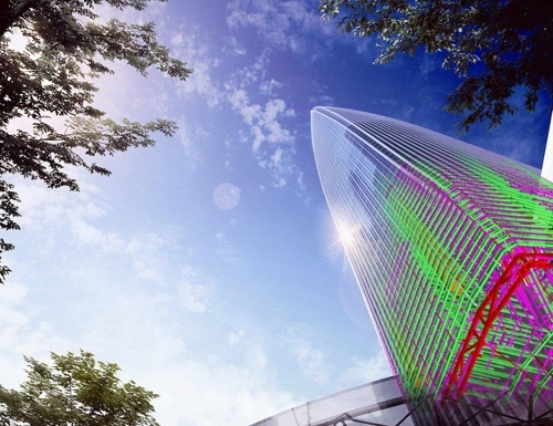 "برج لوتيه وورلد" يتصدر آسيا من حيث تكنولوجيا التصميم الثلاثي الأبعاد