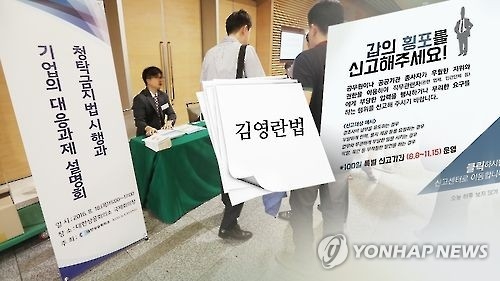 A computer-generated image of South Korea's new anti-graft law. (Yonhap)