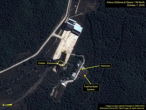 Increased activity detected at N.K. rocket launch site: 38 North