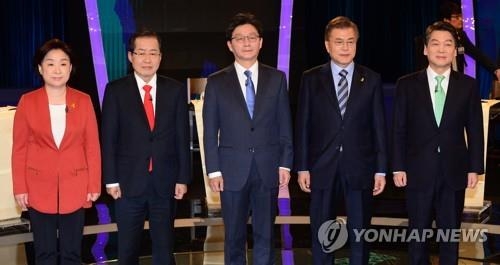 (LEAD) Presidential front-runner Moon widens gap with runner-up: poll