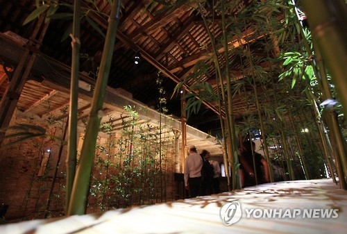"Dream of Earth" is presented at the 15th Venice Architecture Biennale in Venice, Italy, on May 28, 2016. (Yonhap) 