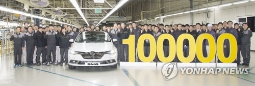 Production of Renault Samsung's SM6 sedan tops 100,000 - 1