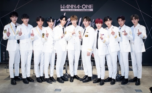 This photo of Wanna One was provided by Swing Entertainment. (Yonhap) 