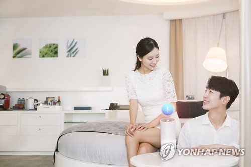 SK Telecom launches AI service at Seoul hotel