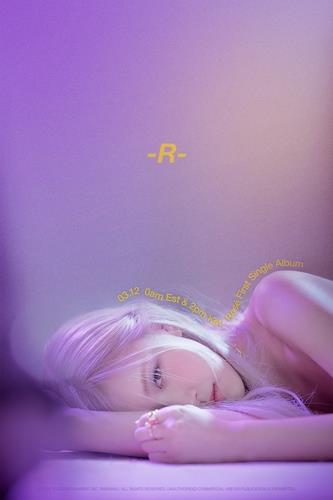 This photo, provided by YG Entertainment on March 4, 2021, shows a promotional image for BLACKPINK member Rose's solo debut album "R." (PHOTO NOT FOR SALE) (Yonhap)