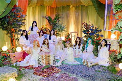This photo, provided by Blockberry Creative, shows K-pop girl group LOONA. (PHOTO NOT FOR SALE) (Yonhap)