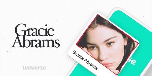 This photo, provided by Big Hit Music, shows a promotional image for Gracie Abrams on the fan platform Weverse. (PHOTO NOT FOR SALE) (Yonhap)