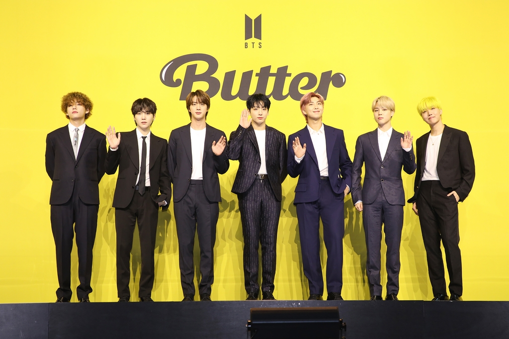 This photo, provided by Big Hit Music, shows BTS. (PHOTO NOT FOR SALE) (Yonhap)