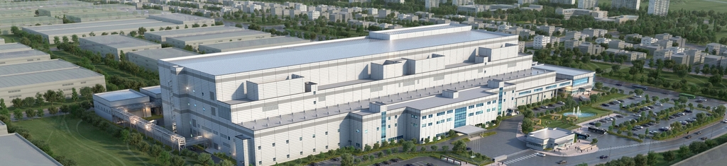 This image, provided by LG Chem Ltd. on Jan. 11, 2022, shows a bird's-eye view of its new cathode factory to be built in the South Korean industrial city of Gumi, about 260 kilometers southeast of Seoul. (PHOTO NOT FOR SALE) (Yonhap)