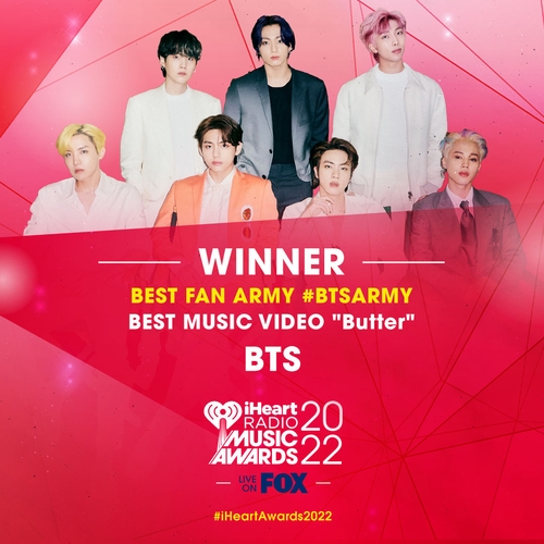 BTS wins two prizes at iHeartRadio Music Awards