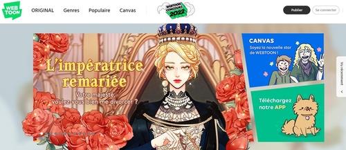 This image captured from Naver Webtoon shows its French service. (PHOTO NOT FOR SALE) (Yonhap)