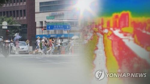 This undated composite image depicts sweltering heat. (Yonhap)