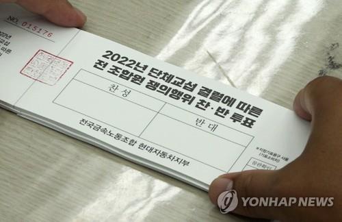 Hyundai Motor's labor union votes for strike