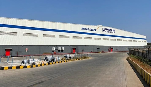 This photo, provided by Mirae Asset Global Investments Co. on Jan. 19, 2023, shows its logistics center in Bhiwandi, northeast of Mumbai, India. (PHOTO NOT FOR SALE) (Yonhap)