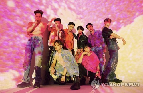 K-pop group EXO is seen in this photo provided by SM Entertainment. (PHOTO NOT FOR SALE) (Yonhap)