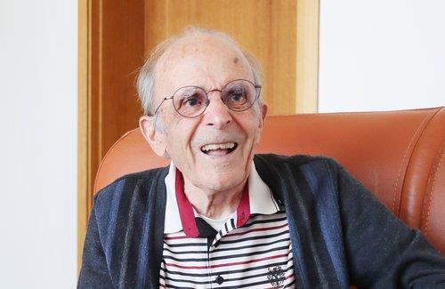 In this file photo, Rene Marie Albert Dupont, a French-born bishop serving in South Korea, speaks during an interview with Yonhap News Agency in the county of Uiseong, North Gyeongsang Province, on June 12, 2023. (Yonhap)
