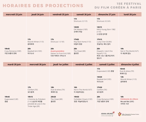 Réouverture du Festival du film coréen à Paris