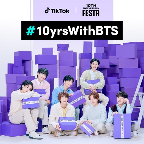 TikTok lance une campagne pour les 10 ans de BTS
