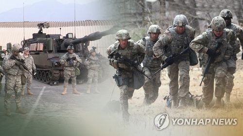在韓米軍（コラージュ）＝（聯合ニュース）