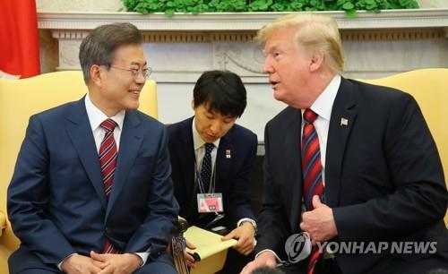 文大統領　１１日にトランプ氏と首脳会談＝非核化へ具体策協議