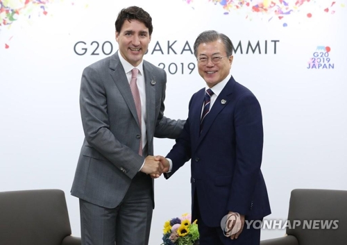 文大統領がカナダ首相と会談 朝鮮半島平和構築へ継続的な支持要請 | 聯合ニュース