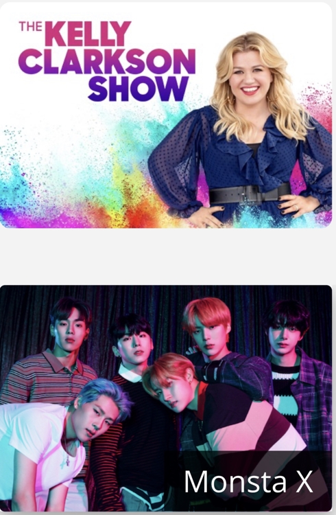 ＭＯＮＳＴＡ　Ｘが「ザ・ケリー・クラークソン・ショー」に出演する（所属事務所提供）＝（聯合ニュース）≪転載・転用禁止≫