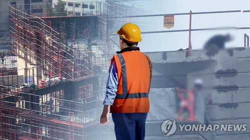 韓国の建設現場の労働災害率は日本より高い（資料写真）＝（聯合ニュースＴＶ）