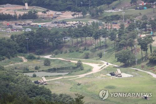 ＴＨＡＡＤが配備されている南部・慶尚北道星州郡の在韓米軍基地（資料写真）＝（聯合ニュース）