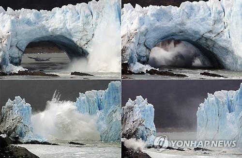 아르헨티나 페리토 모레나 빙하 4년 만에 다시 붕괴 - 2