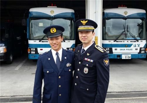 한국 경찰에 반해 경찰꿈 이룬 日소년과 11년만에 재회 - 2