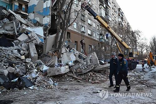 러시아 우랄지방 아파트 가스폭발·붕괴