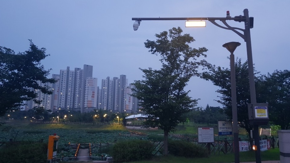 CCTV 음악방송하는 완주 공원