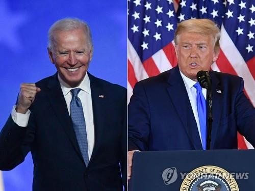 미국 조 바이든 민주당 대선 후보(왼쪽)과 도널드 트럼프 대통령 [AFP=연합뉴스 자료사진]